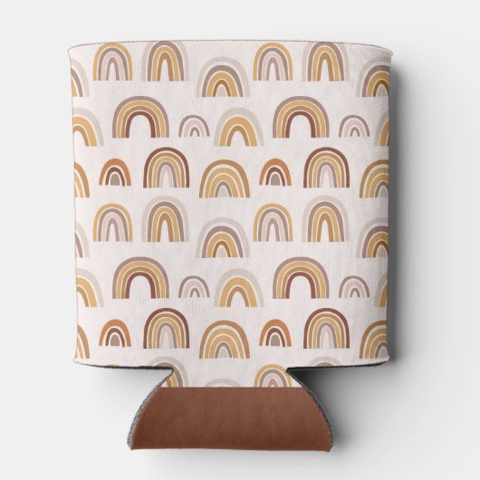 Boho Wüste Regenbogen Neutral Custom Baby Shower Dosenkühler (Rückseite)