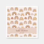 Boho Wüste Regenbogen Neutral Custom Baby Shower Serviette (Vorderseite)