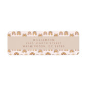 Boho Wüste Regenbogenneutrale Duschkabine Rücksend (Vorne)