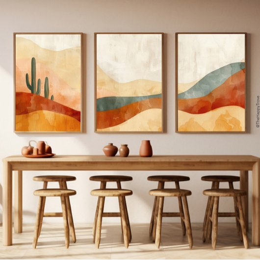 Boho Wüste Ruhige Print 1 of 3 Poster