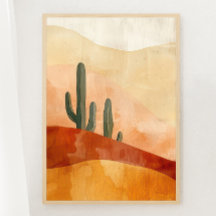 Boho Wüste Ruhige Print 1 of 3 Poster
