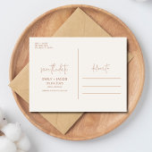 Boho Wüste Rust Terracotta Wedding Save the Date Ankündigungspostkarte