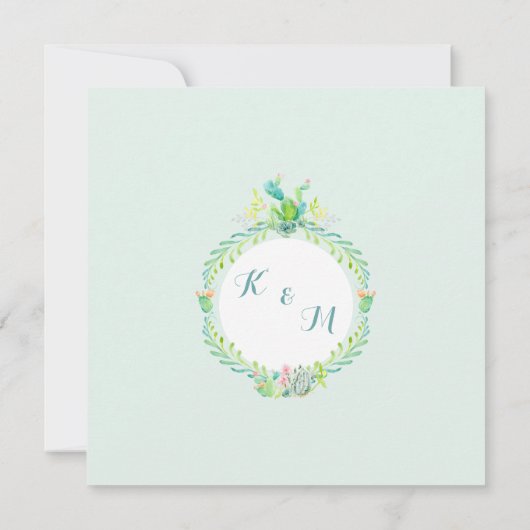 BOHO Wüste Süd Western Blütenkuh Schädelpfeile Einladung (Rückseite)