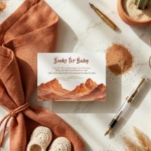 Boho-Wüsten-Berg-Baby-Party-Bücher für Baby