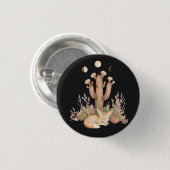 Boho-Wüsten-Fennec-Fuchs schlafend unter Saguaro-K Button (Vorne & Hinten)