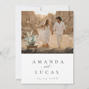 Boho-Wüsten-Foto-Hochzeitseinladung Einladung