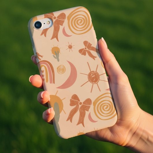 Boho-Wüsten-Sonnen-Muster-Handyhülle iPhone 16 Hülle