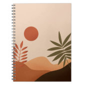 Boho Wüsten-Sonnen-Notizbuch Notizblock (Vorderseite)