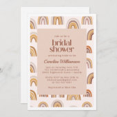 Boho Wüstenbogen im neutralen Brautparty Einladung (Vorne/Hinten)