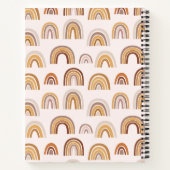 Boho Wüstenbogen in neutralen Personalisierten Notizblock (Rückseite)