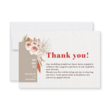 Boho wüstengetrocknete Blume Erdtöne