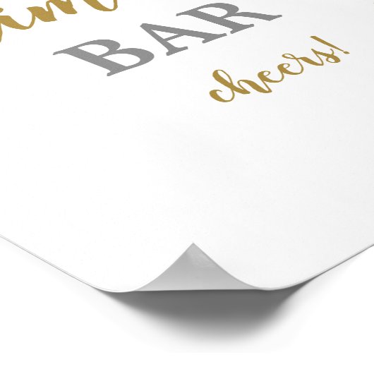 Boho Wüstengetrocknete Palmen Mimosa Bar signa Poster (Ecke)