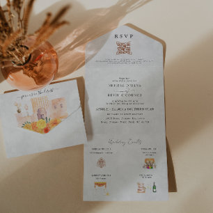 Boho Wüstenkaktus   Einladung zur Hochzeit: Alles 