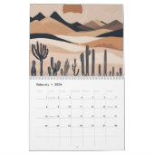 Boho Wüstenkunst Kalender (Feb 2026)