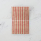 Boho-Wüstenstreifen-Design Dankeskarte (Innenseite)