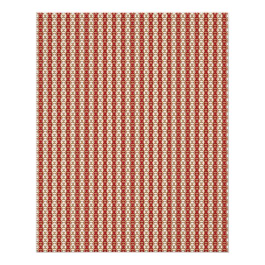 Boho-Wüstenstreifen-Design Poster (Vorderseite)