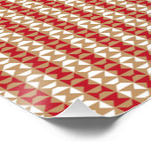 Boho-Wüstenstreifen-Design Poster (Ecke)