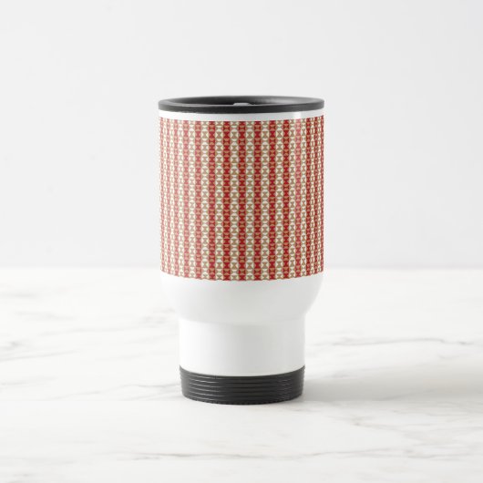 Boho-Wüstenstreifen-Design Reisebecher (Mittel)