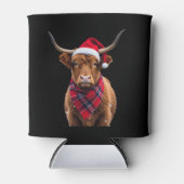 Boho Xmas Christmas Highland Cow T-Shirt Dosenkühler (Vorderseite)
