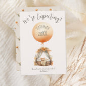 Boho Yellow Balloon Pregnancy Ankündigung