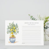 Boho Yellow Lemon Tree Advisor für Paar (Stehend Vorderseite)