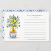 Boho Yellow Lemon Tree Advisor für Paar (Vorne/Hinten)