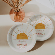 Boho Yellow Sunshine Baby Dusche