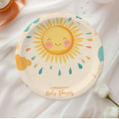 Boho Yellow Sunshine Pappteller