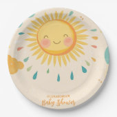Boho Yellow Sunshine Pappteller (Vorderseite)