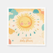 Boho Yellow Sunshine Serviette (Vorderseite)