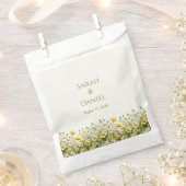 Boho Yellow Wildblumen, Olive Danke Hochzeit Geschenktütchen (Ausgeschnitten)