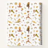 Boho Yoga Girl Individuelle Name Notizblock (Rückseite)