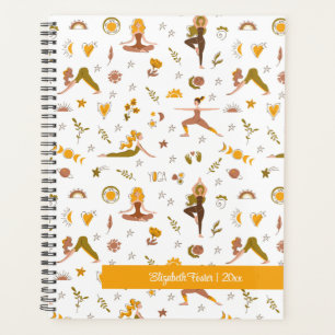 Boho Yoga Girl Individuelle Name Planner Planer