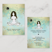 *~* Boho Yoga Goddess Celestial Moon Magic 3rd Eye Visitenkarte (Vorne/Hinten)