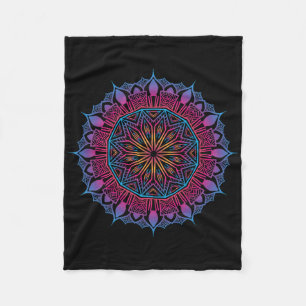 Boho Yoga Kunst Spirituelle Meditation Heilige Geo Fleecedecke