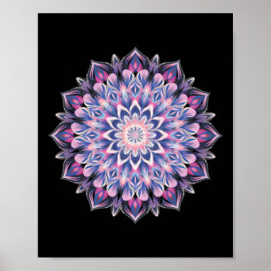 Boho Yoga Kunst Spirituelle Meditation Heilige Geo Poster