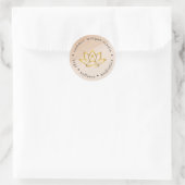 Boho Yoga Studio Logo Aufkleber (Tasche)