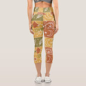 Boho-Yogahose Capri Leggings (Rückseite)