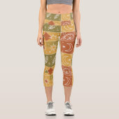 Boho-Yogahose Capri Leggings (Vorderseite)
