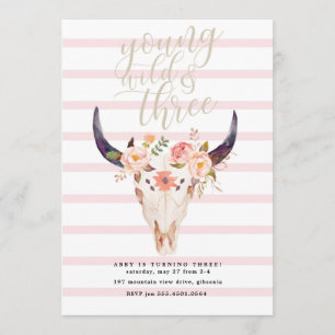 Boho Young Wild und Einladung zum 3. Geburtstag