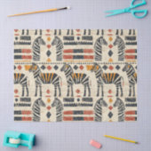 Boho-Zebra-Tribal-Safari-Muster Seidenpapier (Basteln)