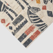 Boho-Zebra-Tribal-Safari-Muster Seidenpapier (Detail)