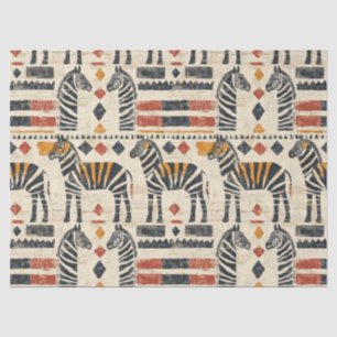 Boho-Zebra-Tribal-Safari-Muster Seidenpapier