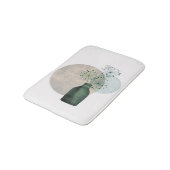 Boho Zen Blütenleuchter in einer Flasche Badematte (Schrägansicht)