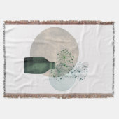 Boho Zen Blütenleuchter in einer Flasche Decke (Vorderseite)