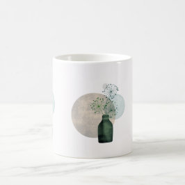 Boho Zen Blütenleuchter in einer Flasche Kaffeetasse