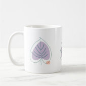 Boho Zen Little Lilac Leaf Kaffeetasse (Links)