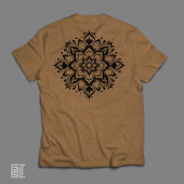Boho Zen Mandala Komplexe Blumenheilige Geometrie Tri-Blend Shirt