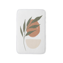 Boho Zen Minimalistisch Botanical Badematte