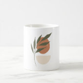 Boho Zen Minimalistisch Botanical Kaffeetasse (Mittel)